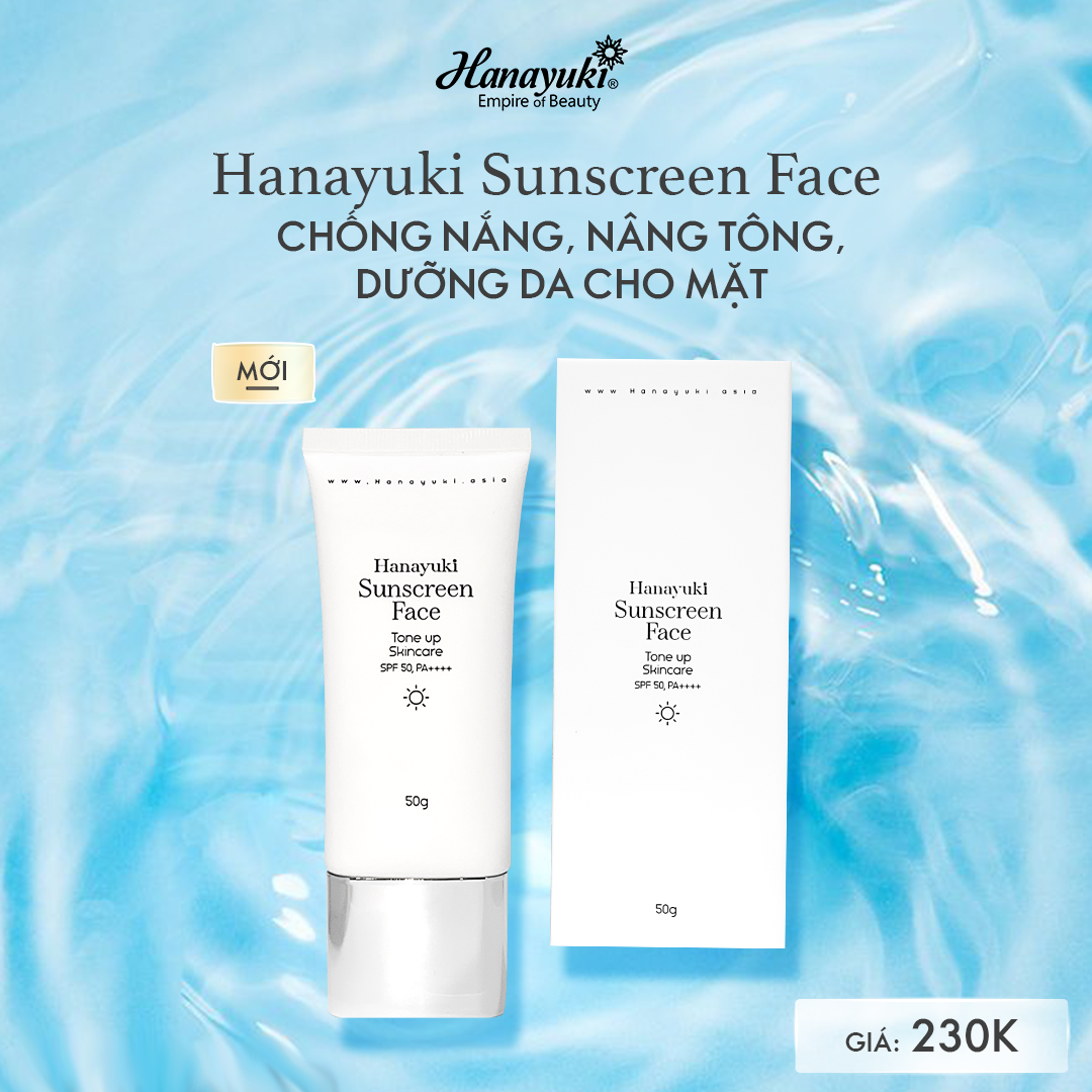 Kem chống nắng nâng tông cho da Mặt Hanayuki Sunscreen Face